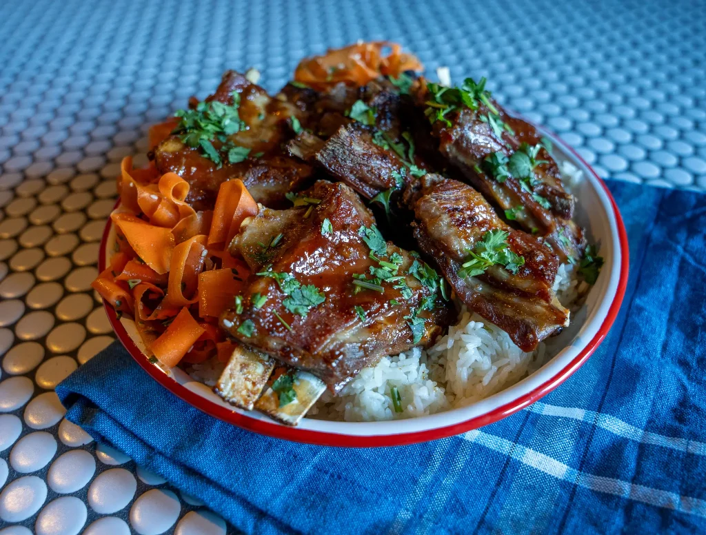 Miso Lemongrass Glazed Lamb Ribs