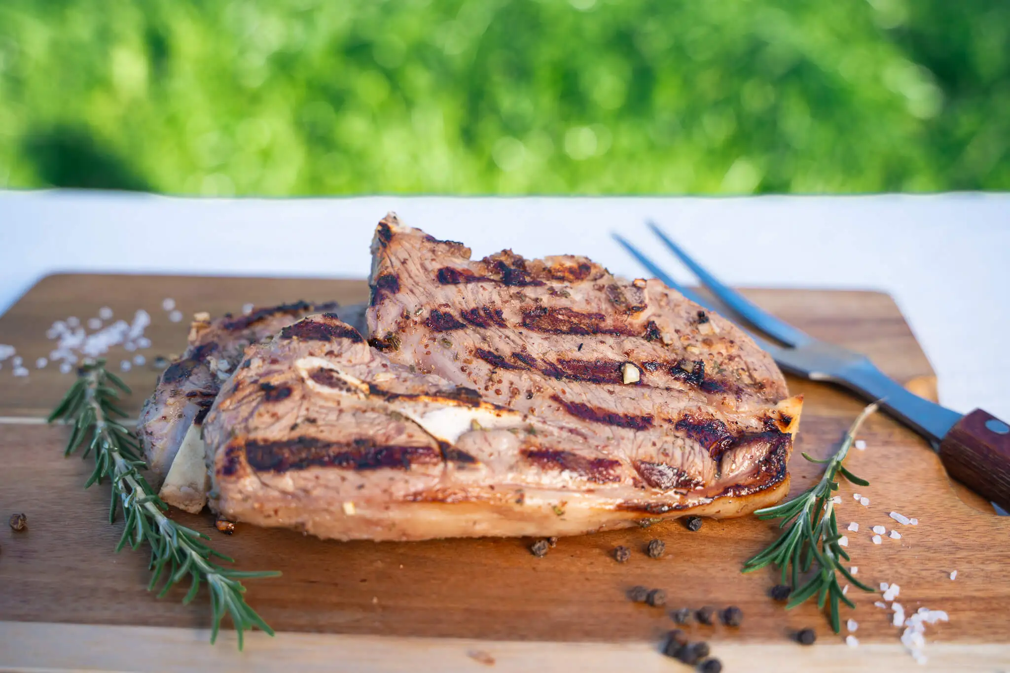 marinated lamb steaks