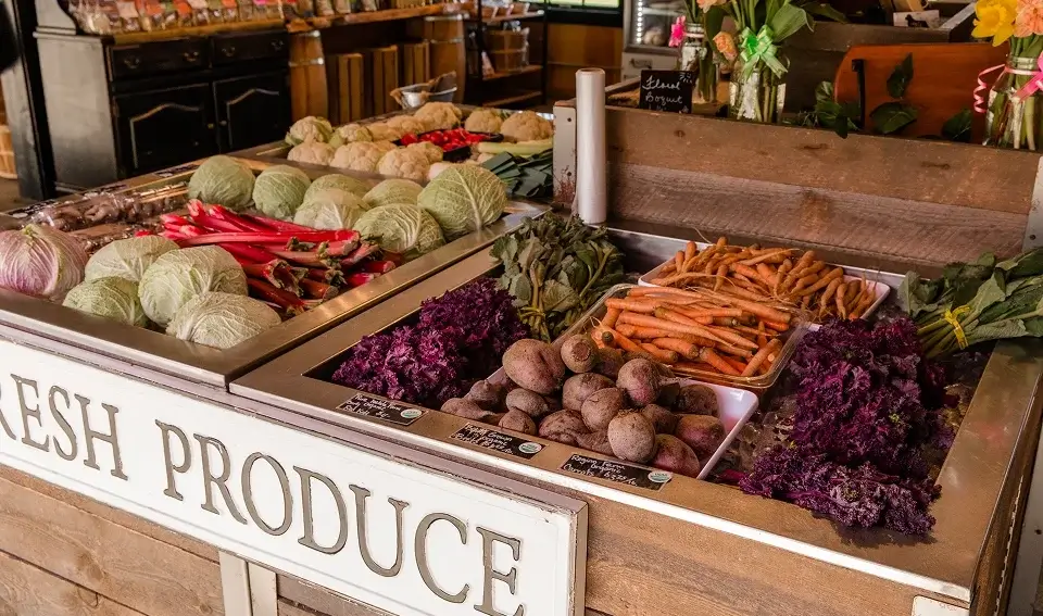 Visit The Farmstand market to shop local fresh organic